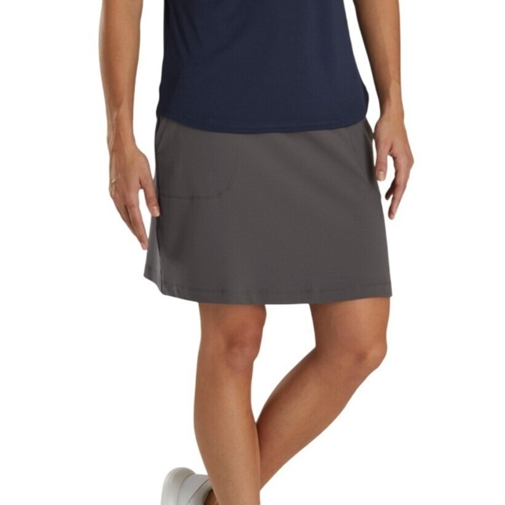 FootJoy Golf Skort Pull On Athletic Pockets Performance Gray Small EUC